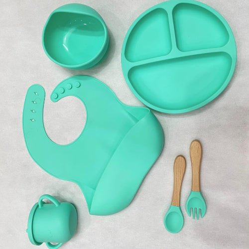 BPA free baby feeding set 6-piece for self feeding