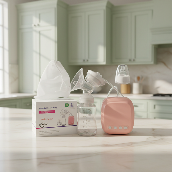 Electric breast pump for comfortable daily nursing support