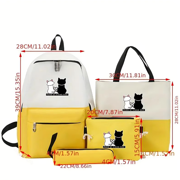 xiang-multipurpose-backpack-set-of-4-size